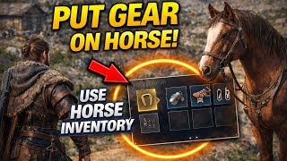 Crimson Desert - How to Put Gear on Horse & Use Horse Inventory