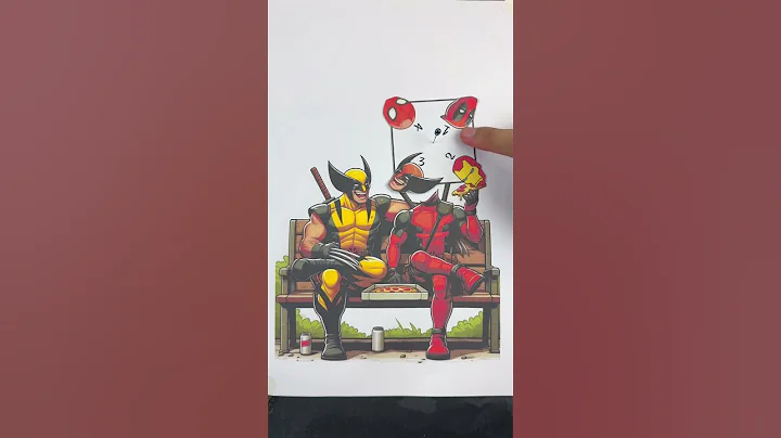deadpool and wolverine eating pizzle puzzle #shorts #deadpool