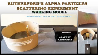 Rutherford model Alpha particals scattering experiment model | Rutherford gold foil experiment model