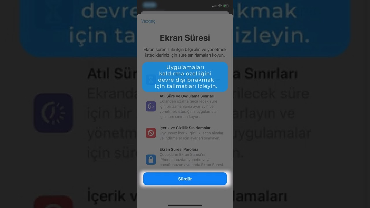 Kroha çocuğun cihaz kurulum kılavuzu (IOS)