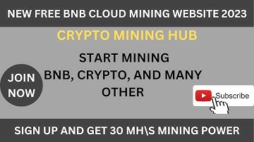New Free BNB Cloud Mining Website 2023 | Free Cloud Mining | Crypto Mining