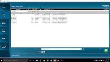 How to write files on DVD with roxio