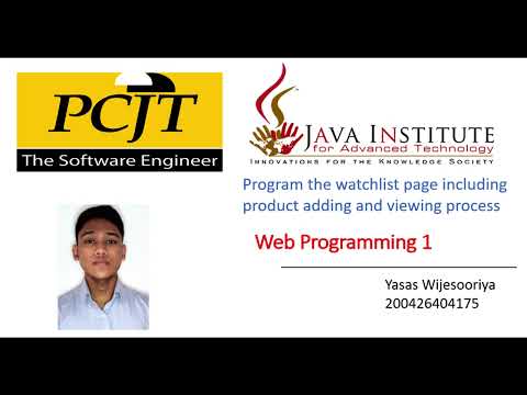 Web Assessment 25 | 1st Year | Java Institute For Advanced Technology