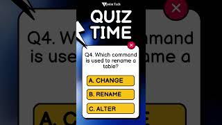 MySQL MCQs | MySQL Practice Question & Answers | Tpoint Tech | #mysql #quiz #mcqs