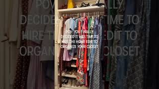 Before And After Closet Transformation With The Home Edit