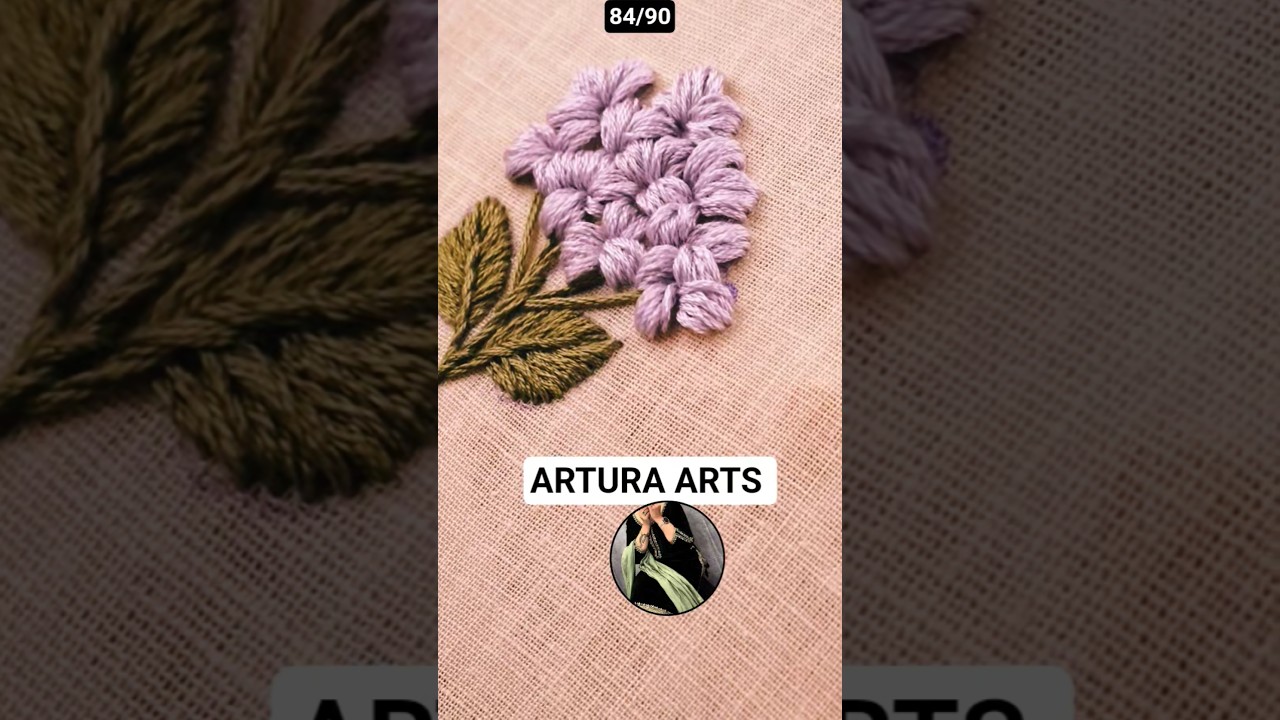 Simple& Easy hand embroidery 💕🪡/flower design tutorial for beginners ✨️ 