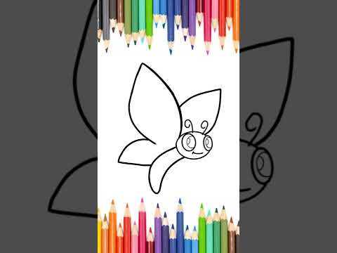 Como desenhar uma borboleta 🦋❤desenhos para desenhar/desenhos para colorir
