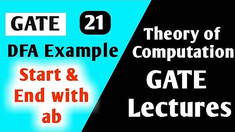 Theory of Computation Example | Construct DFA Start and End with ab | Theory of Computation GATE