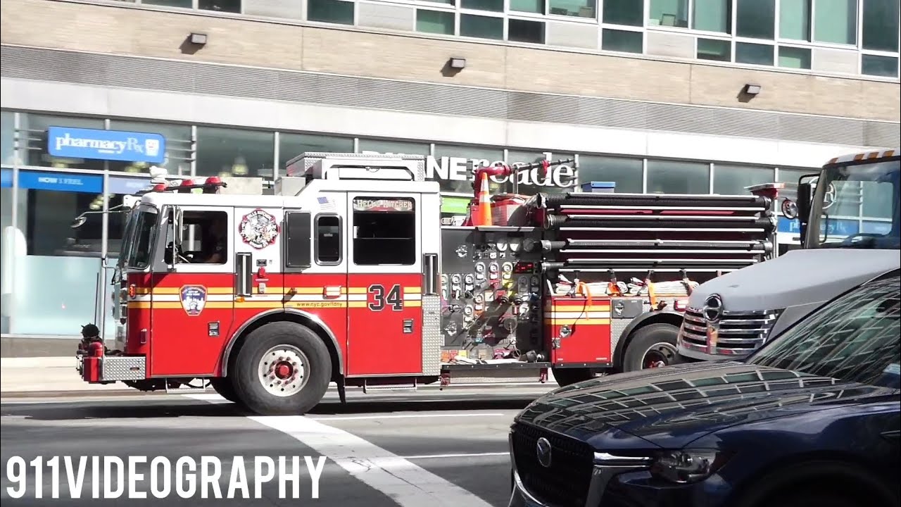 FDNY Engine 34 Responding - YouTube
