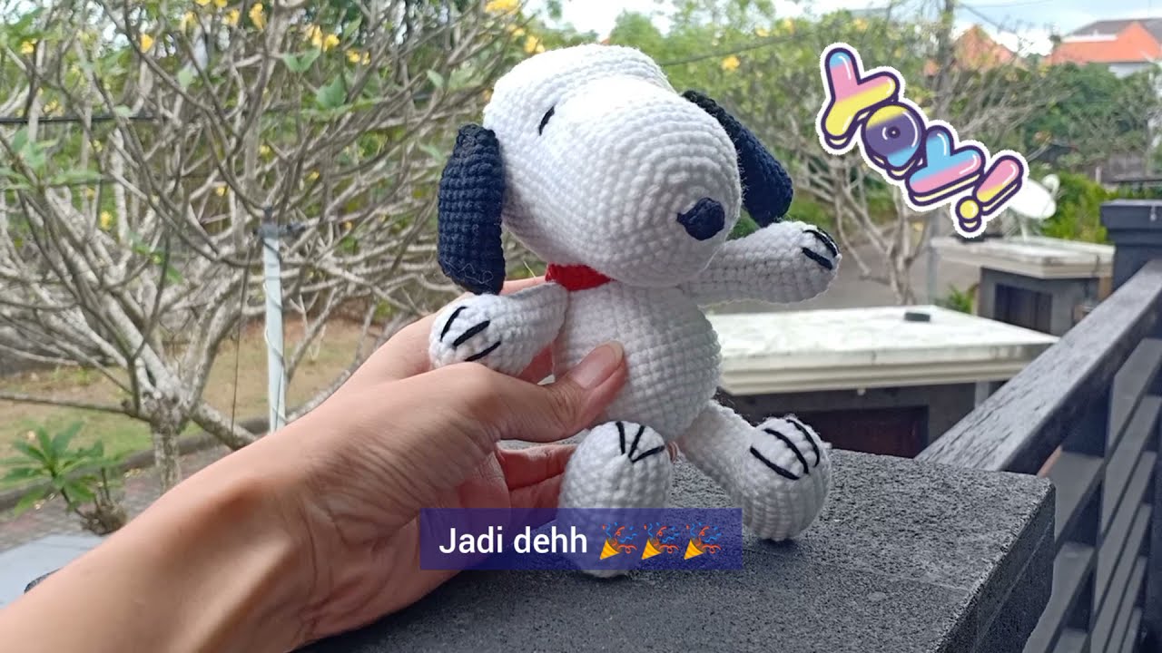 Snoopy Amigurumi (downloadable pattern)