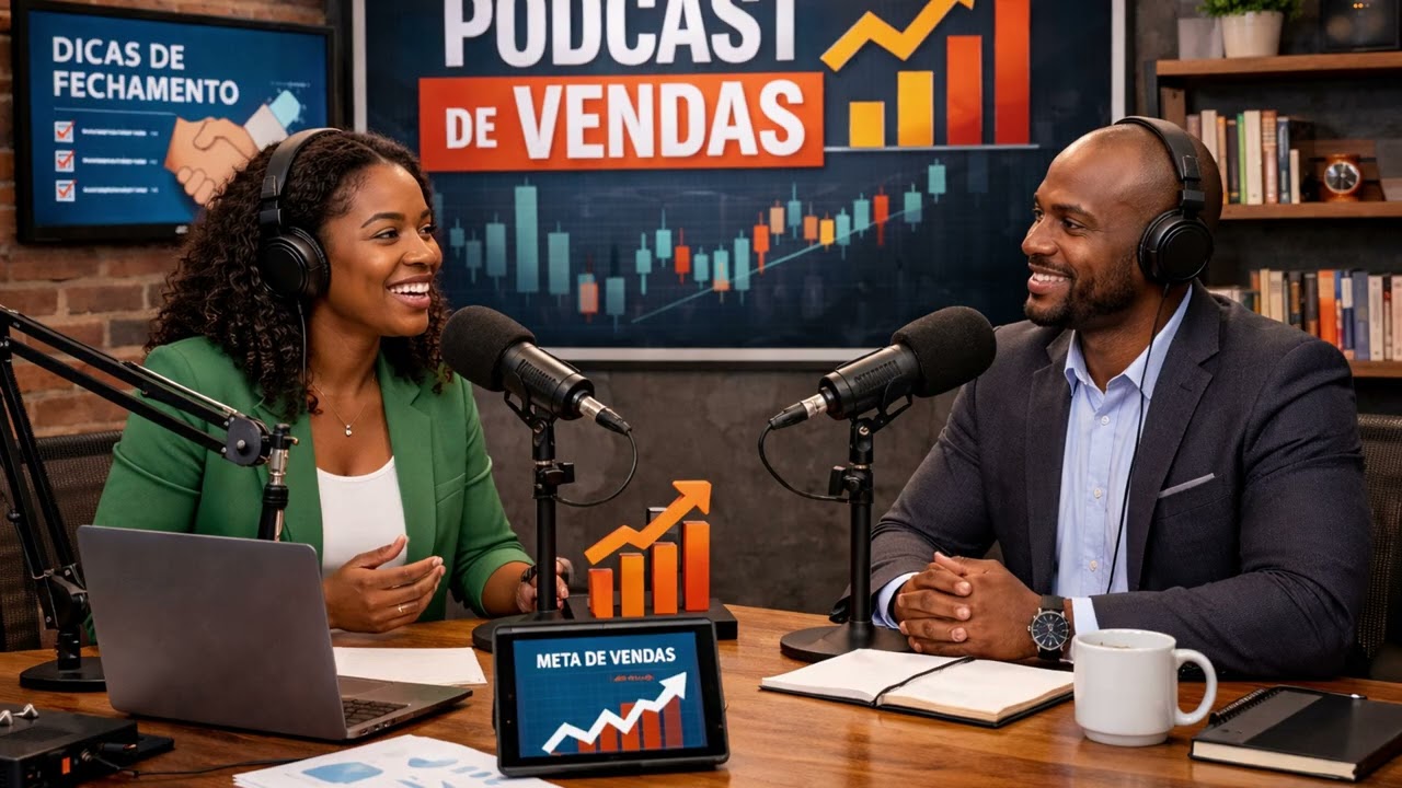 Podcast sobre Vendas e Técnicas para Dominar uma Negociação e Vender qualquer Produto.