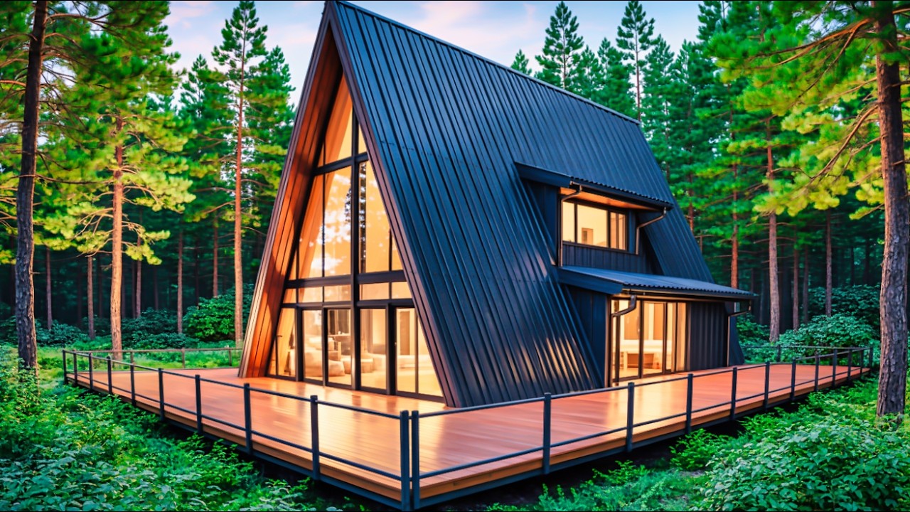 A-Frame Cabin Construction Process