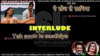 Dil leke haan jaan leke haan | DUET | clean karaoke with scrolling lyrics