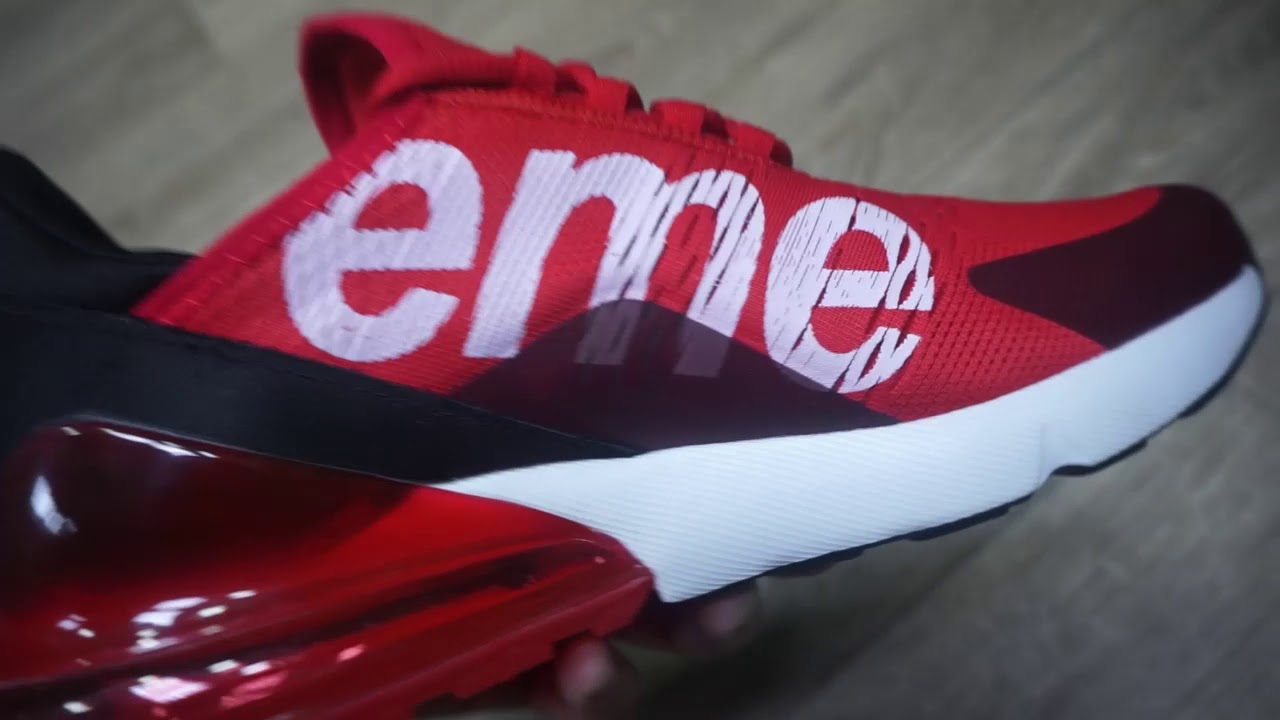 nike air max 270 supreme red