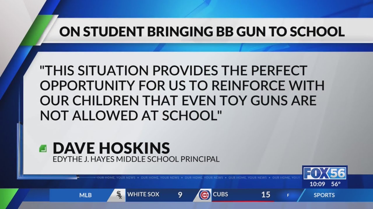 Student bringing BB gun to school - YouTube
