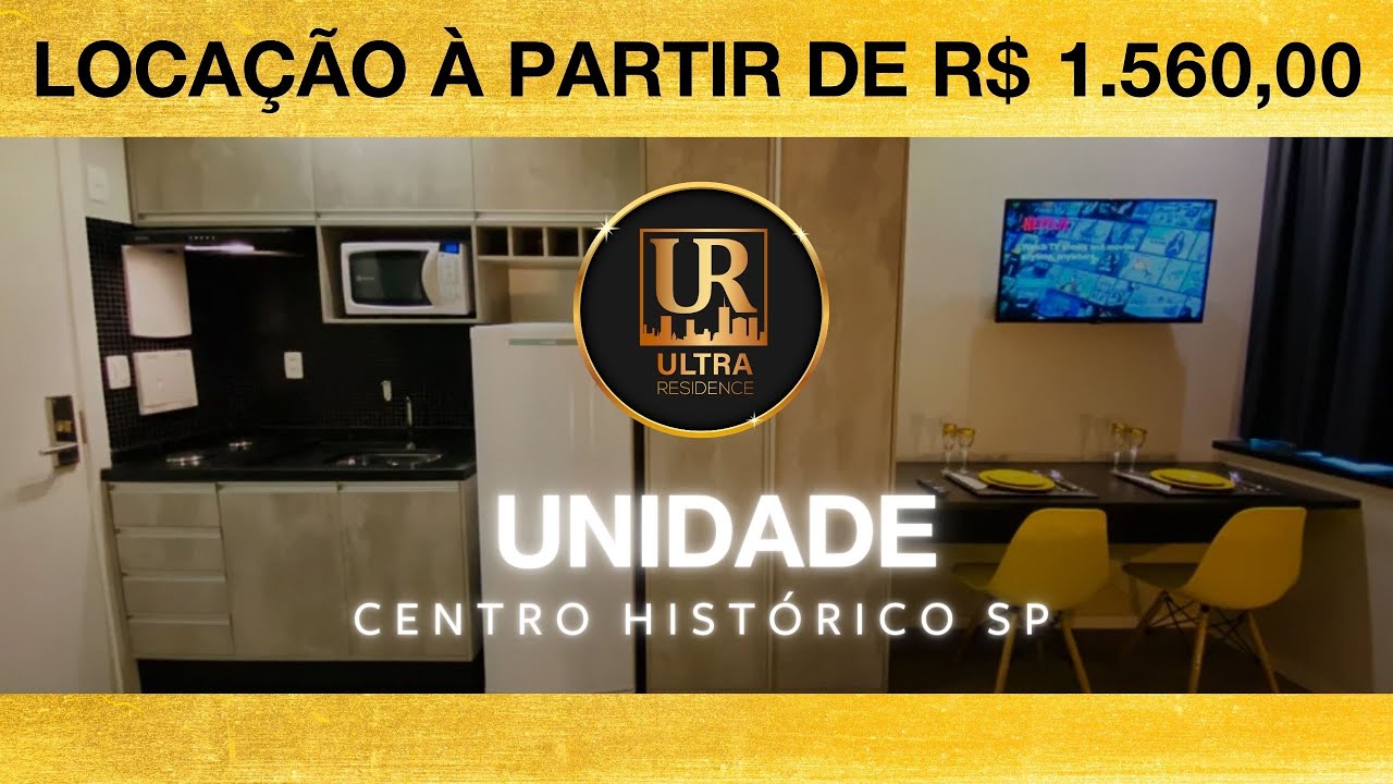 Aluguel Apartamento mobiliado Centro  São Paulo - SP 20m² aluguel à partir de R$ 1.560,00