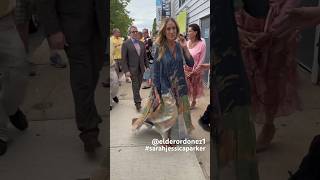 Sarah Jessica Parker and Matthew Broderick arriving at the Bay Street Gala in Sag Harbor thisevening