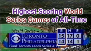 Highest Scoring World Series Games of All-Time (1903-2022)