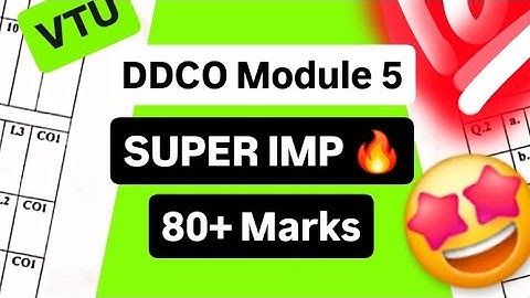 DDCO MODULE 5 SUPER IMP💯🤩| BCS302 MODEL PAPER SOLUTIONS + PYQs | 22 Scheme VTU 3rd SEM CSE #vtu #cse