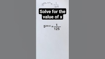 Find the value of x | grade 10 maths |  exponential equation