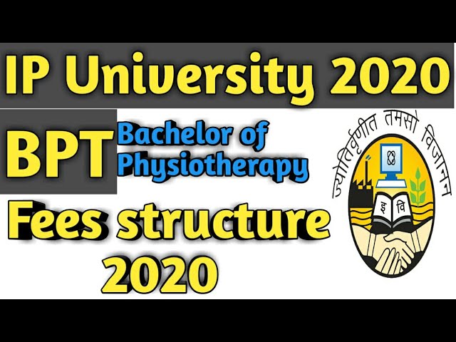 Ip University Bpt Fees Structure Paramedical Course Fees Structure Ipu Youtube
