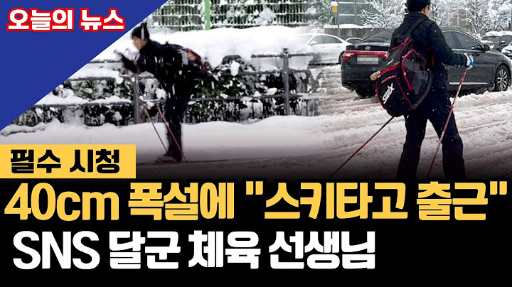 눈 폭탄에 출근 대란…스키 타고 출근한 K-직장인, 정체는?