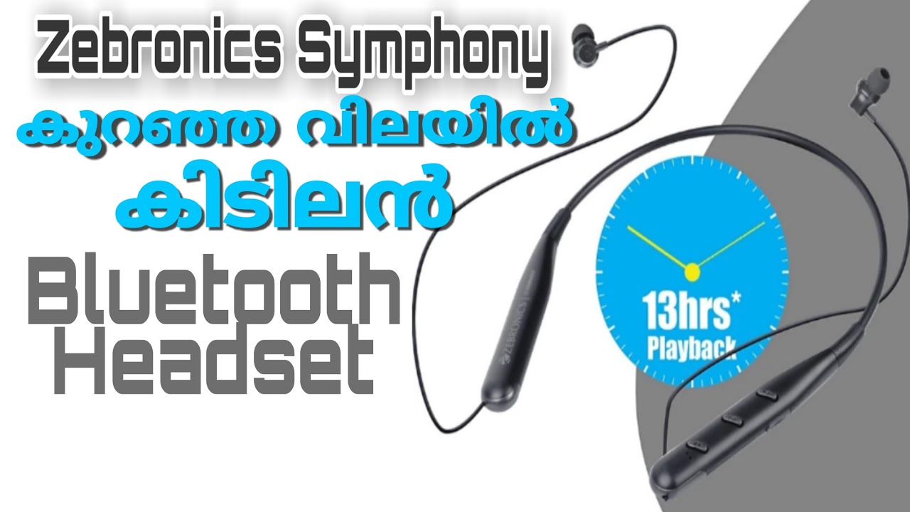 Zebronics wireless bluetooth headset unboxing & reviewIn malayalam