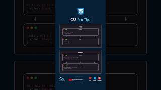 css pro tips #css #csstips #csstutorial