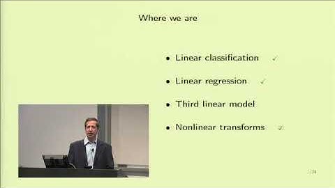 Lecture 09   The Linear Model II