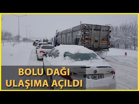 Bolu'da D-100 ve TEM'in Kapanan Ankara Yönleri Ulaşıma Açıldı