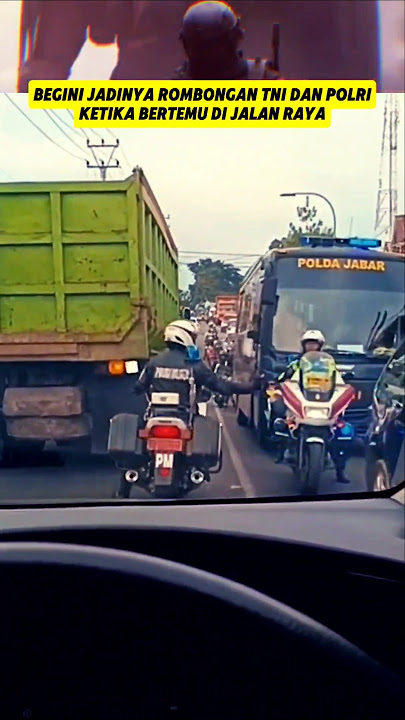 Tak Terduga Ketika PM TNI bertemu Patwal Polisi Di Jalan‼️#polri #patwal #polisimiliter #tniad