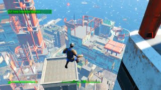 FALLOUT 4 Jumping Off the Highest Building!