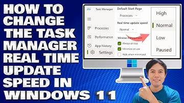 How To Change The Task Manager Real-Time Update Speed in Windows 11