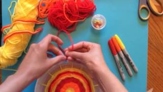 Weaving on a circular loom-part 3-finishing up
