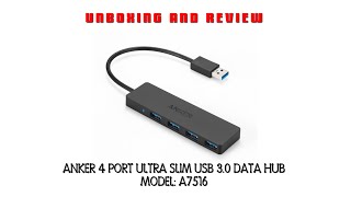 Anker Ultra Slim 4-Port USB 3.0 Data Hub - UNBOXING AND REVIEW