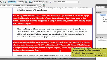 Dreamweaver CS5.5 HTML5 CSS3 Beginner tutorial nth-child part 2
