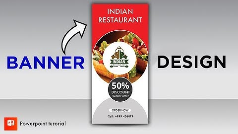 Roll Up Banner Design in PowerPoint | Banner Design tutorial | 2020