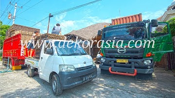 The Process of Transporting and Shipping The Bamboo Panels, Bamboo Fencing Into The Container