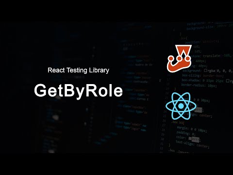 Using getByRole in