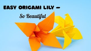 I WANT TO GIVE THIS TO MY MUM- Origami Lily Tutorial – Step by Step for Beginners