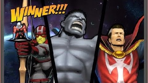 ULTIMATE MARVEL VS. CAPCOM 3 Hulk,Dr.Strange,Hawkeye Arcade mode