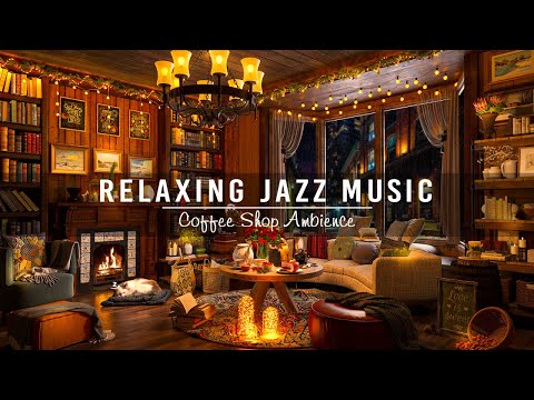 Stress Relief with Relaxing Jazz Music ☕ Cozy Coffee Shop Ambience ~ Soft Jazz Instrumental Music