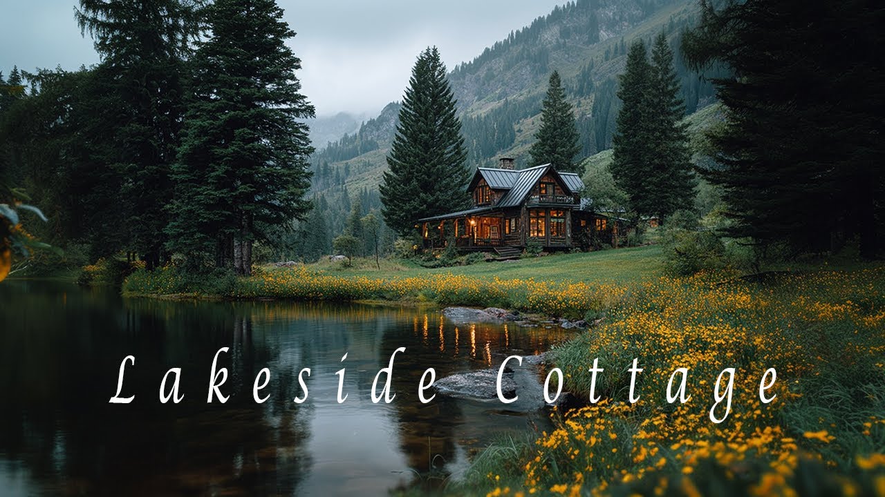 Peaceful Lakeside Cottage – Sleep Healing Music – Cozy Forest Ambience for Deep Sleep
