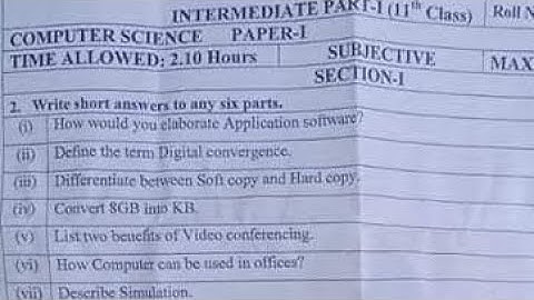 Today 11th Computer paper Multan Board Group 1|#11th #computer #group1 #bisemultan #mcqs #subjective