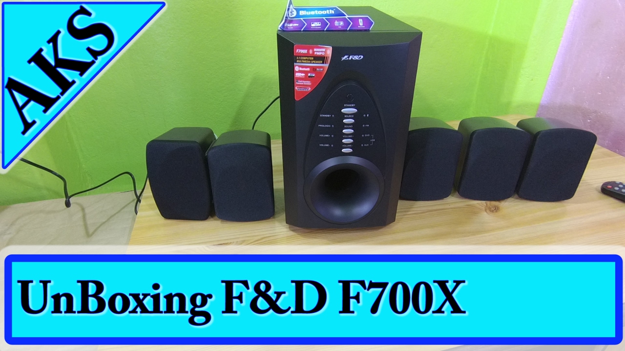 f & d 5.1 speakers 8000w