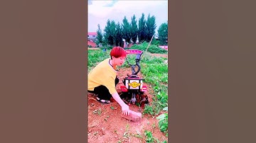 single-person agricultural ditching artifact #Multi-function micro-tillage machin suitable for large