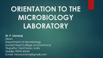 Orientation to the Microbiology Laboratory