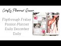 Flipthrough Friday| Passion Planner Daily| December Daily