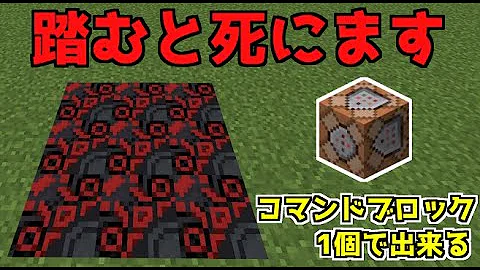 マイクラ コマンド 緑に触れたら死ぬ