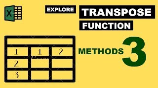 Explore 3 Ways to Transpose Excel  Data